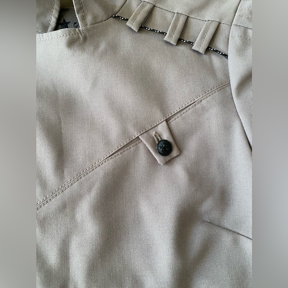 Vintage Diesel Evening Woman’s Wool Asymmetrical Military Style Jacket Size S - Picture 13 of 16